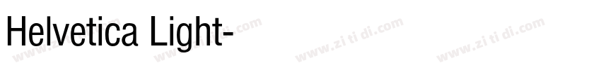 Helvetica Light字体转换